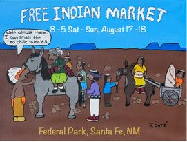 Santa Fe, New Mexico Indian Market August 17-18, 2024.